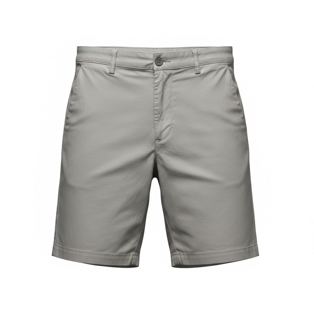 Calvin Klein Mens Gray Flat Front Chino Shorts Size 33